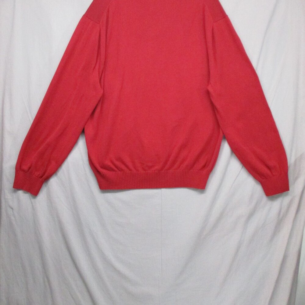 Nautica Men Henley Mock Neck Sweater 100% Cotton Red Men Size | XXL - Picture 9 of 11